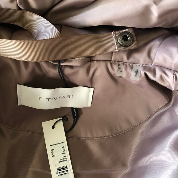 Tahari Down Diamond-quilted Puffer Coat - Picture 5 of 9